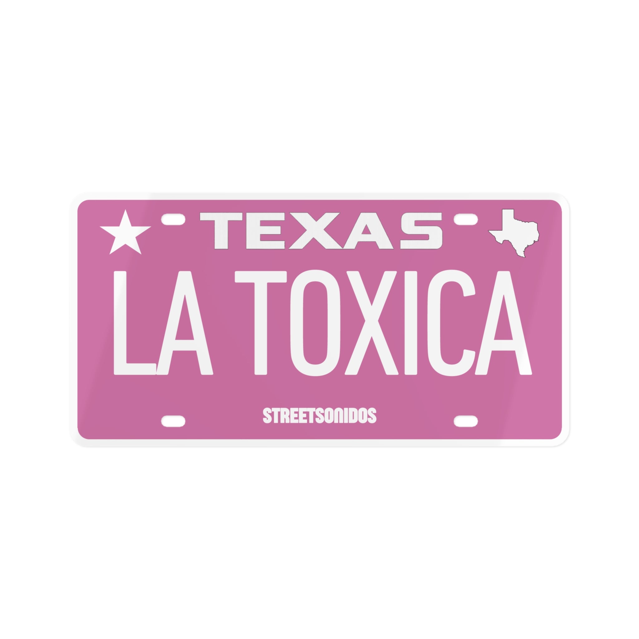 "LA TOXICA" License Plate