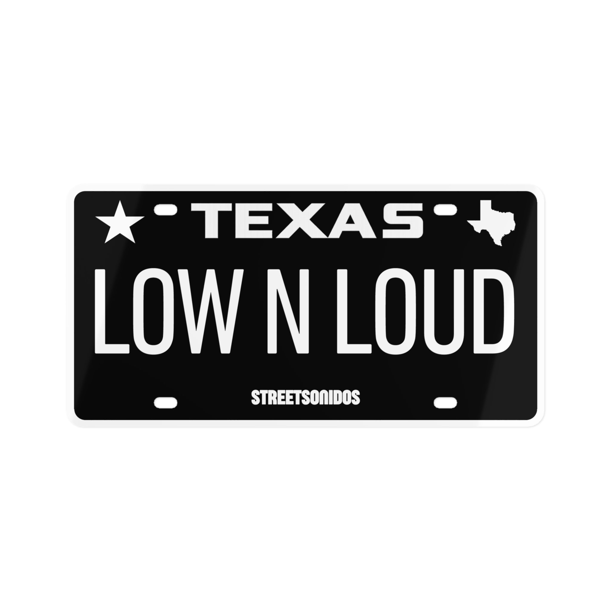 "LOW N LOUD" License Plate